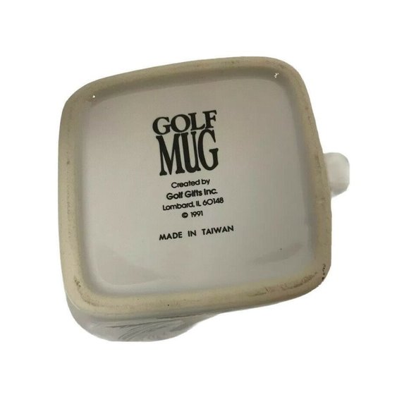 Golf Mug Coffee Tea The Results Of Over-Swing Ceramic Cup Square 12 oz - Picture 4 of 5